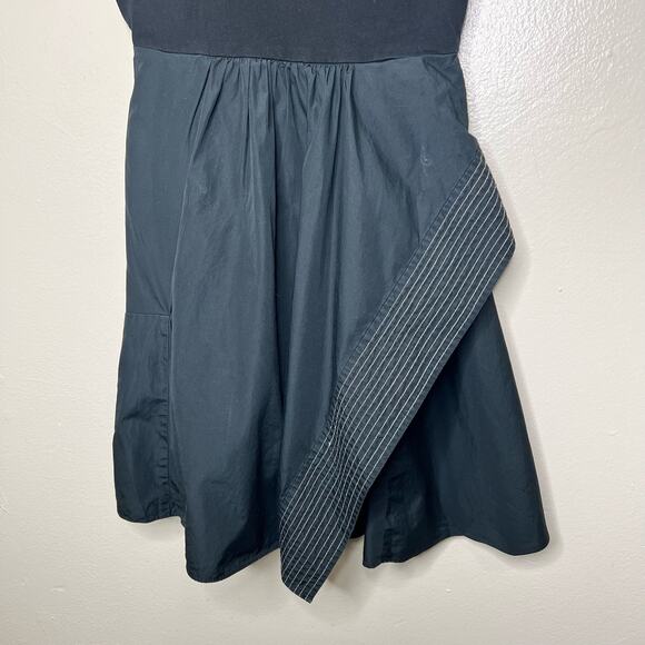 3.1 Phillip Lim Poplin Tank Mini Dress 0 XS Black Scoop Neck Designer Sleeveless - Picture 5 of 12